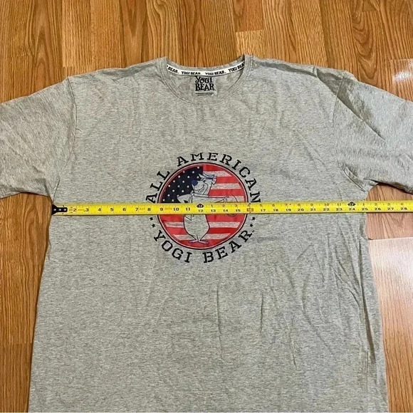 Yogi Bear All American Tee T-shirt Sz 3XL Cotton EUC Embroidered Sleeve Logo - Picture 6 of 7